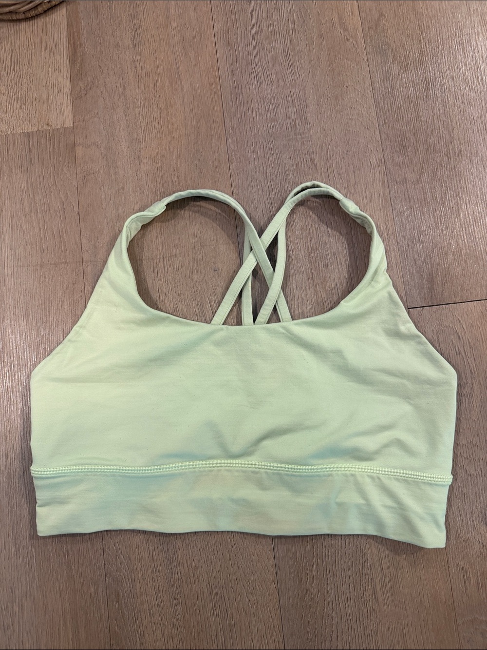 lululemon athletica Light Lime Cross-Back Sports Bra